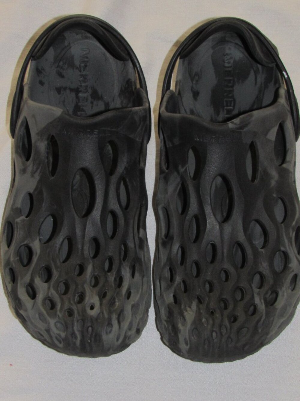 Merrell Shoes Hydro Moc Black Gray Lightweight Water Friendly Slip On M 8.5 W 10 - Picture 2 of 6